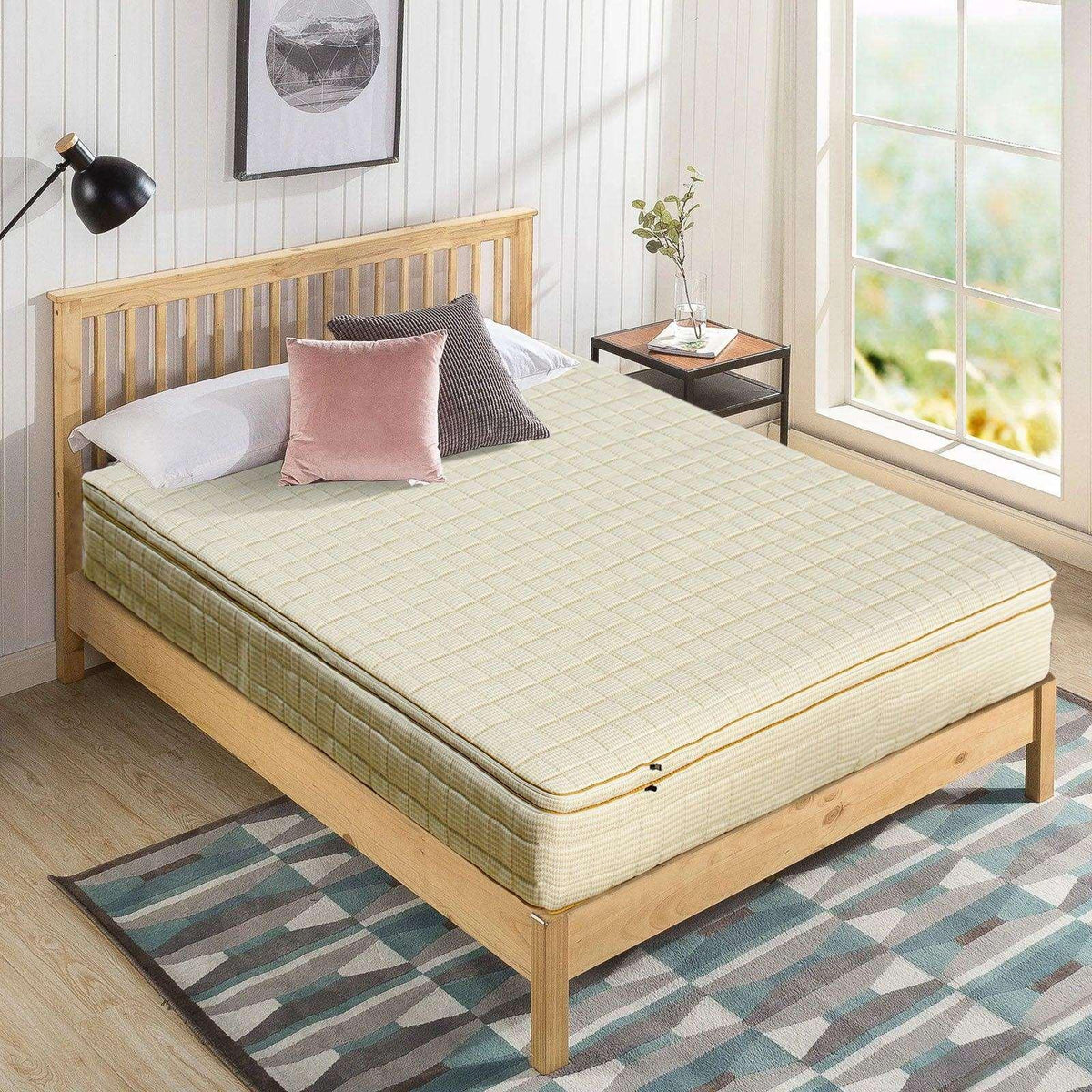 Echo Cotton Luxe Zip-Base Ivytress mattress encasement featuring a zippered design, crafted from high-quality cotton to provide hypoallergenic protection against dust mites and allergens, enhancing comfort and modern bedroom aesthetics